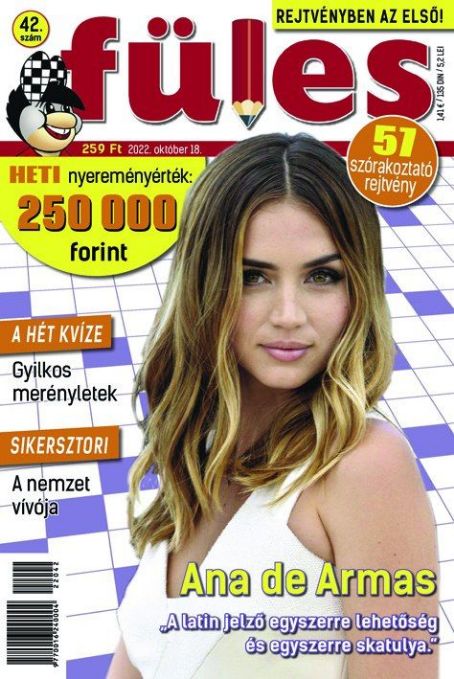 Ana de Armas, Fules Magazine 18 October 2022 Cover Photo - Hungary