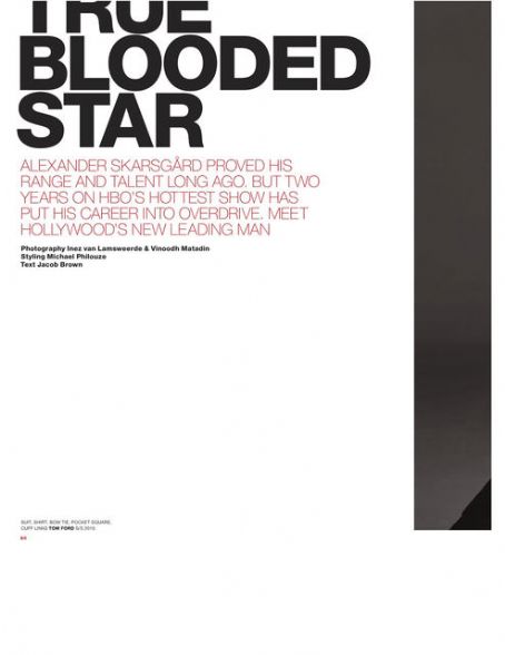Alexander Skarsgard VMan Magazine Pictorial June 2010