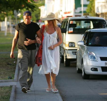Nicollette Sheridan - And Michael Bolton Stroll In St. Barthelemy, 03.01.2008.