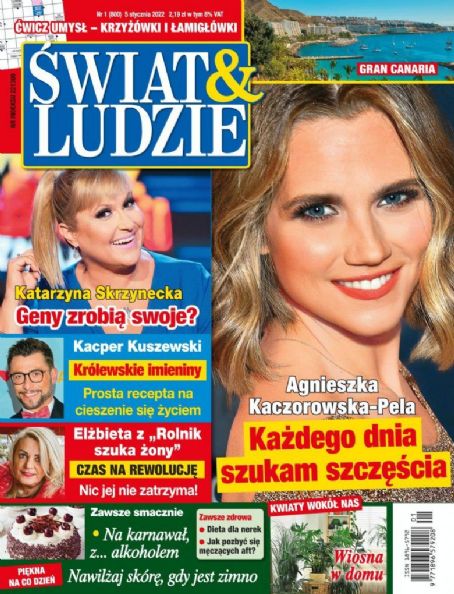 Agnieszka Kaczorowska, Swiat & Ludzie Magazine 05 January 2022 Cover ...