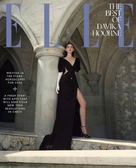 Davika Hoorne, Elle Magazine January 2023 Cover Photo - Singapore