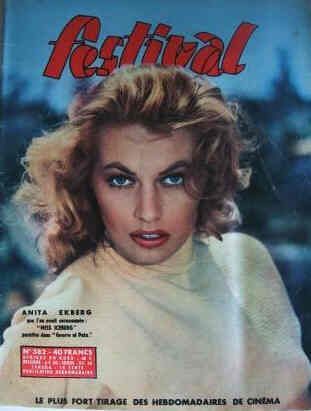 Anita Ekberg - Festival Magazine [France] (24 October 1956)