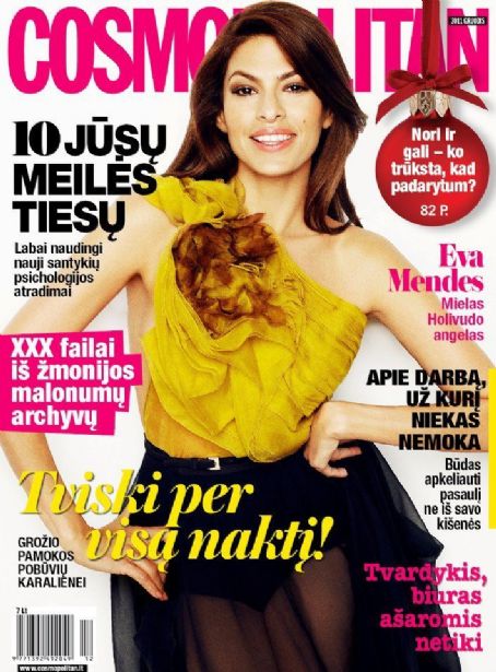 Eva Mendes, Cosmopolitan Magazine December 2011 Cover Photo - Lithuania