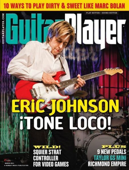 Eric Johnson, Guitar Player Magazine March 2011 Cover Photo - United States