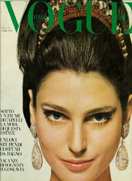 Benedetta Barzini - Vogue Magazine Cover [Italy] (May 1968)