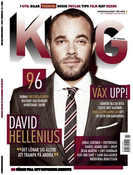 David Hellenius King Magazine November 2010 Cover Photo Sweden 7506