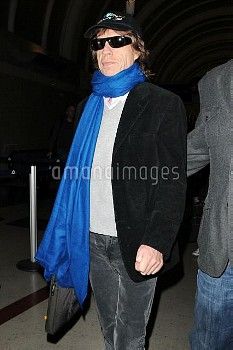 Mick Jagger arrives into LAX Airport - 21 February 2009