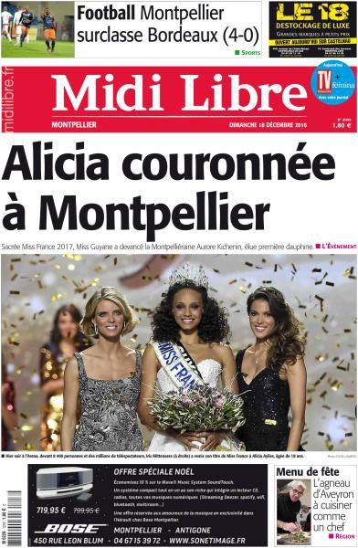 Sylvie Tellier, Iris Mittenaere, Alicia Aylies, Midi Libre du Dimanche