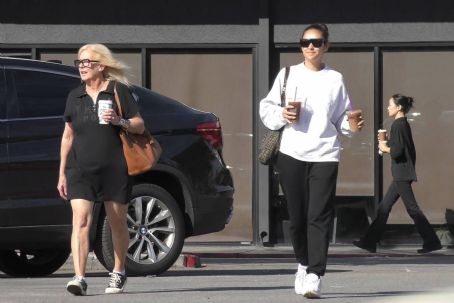 Shay Mitchell – On an coffee outing at Coffee Bean in Los Feliz