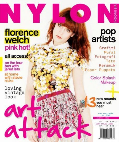 Florence Welch, Nylon Magazine August 2011 Cover Photo - Indonesia