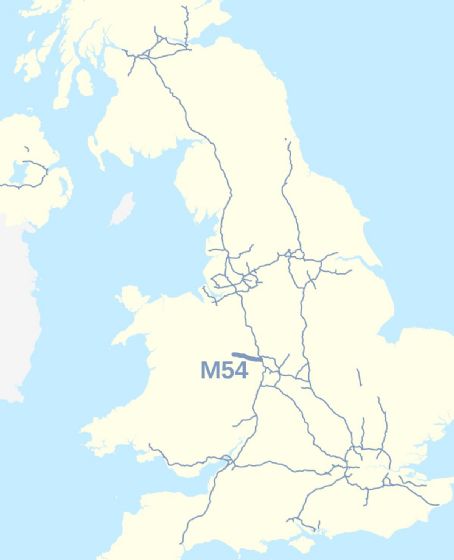 M54 motorway