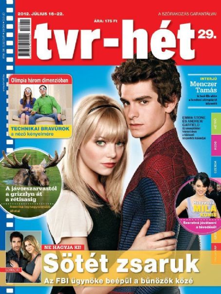 Emma Stone and Andrew Garfield - Tvr-hét Magazine Cover [Hungary] (16 July 2012)