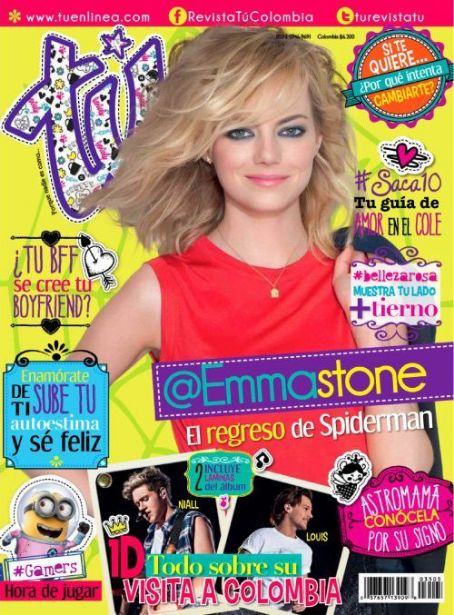 Emma Stone, Tu Magazine May 2014 Cover Photo - Colombia
