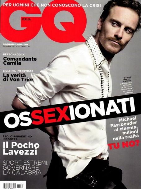 Michael Fassbender, GQ Magazine December 2011 Cover Photo - Italy