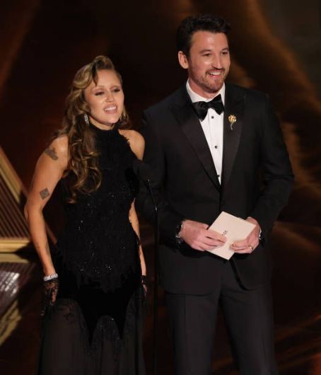 Miley Cyrus and Miles Teller - The 97th Annual Academy Awards