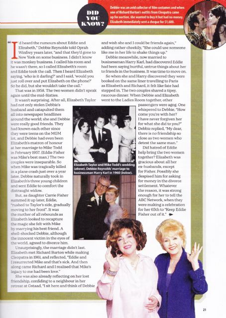Eddie Fisher and Debbie Reynolds - Yours Retro Magazine Pictorial [United Kingdom] (December 2021)