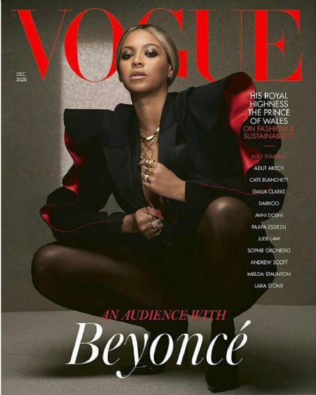 Beyoncé Vogue Magazine December 2020 Cover Photo United Kingdom