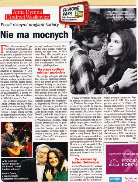 Anna Dymna - Zycie na goraco Magazine Pictorial [Poland] (20 March 2014)