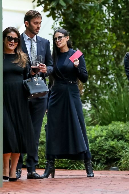 Demi Moore – Leaves Harry Morton’s memorial service in Bel Air | Demi