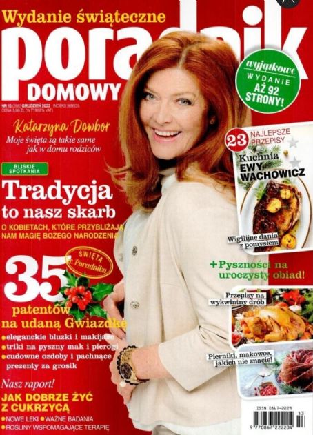 Katarzyna Dowbor, Poradnik Domowy Magazine December 2022 Cover Photo ...