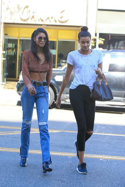 Chanel Iman out and about in Beverly Hills Ca - FamousFix