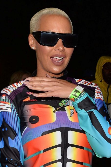 Amber Rose – Neon Carnival Party at 2018 Coachella in Indio