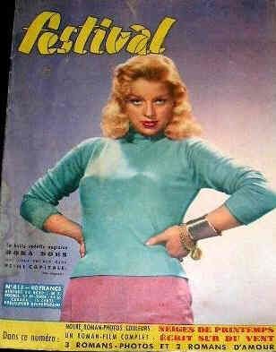 Diana Dors - Festival Magazine Cover [France] (14 May 1957)