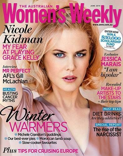 Nicole Kidman, Women's Weekly Magazine June 2014 Cover Photo - Australia