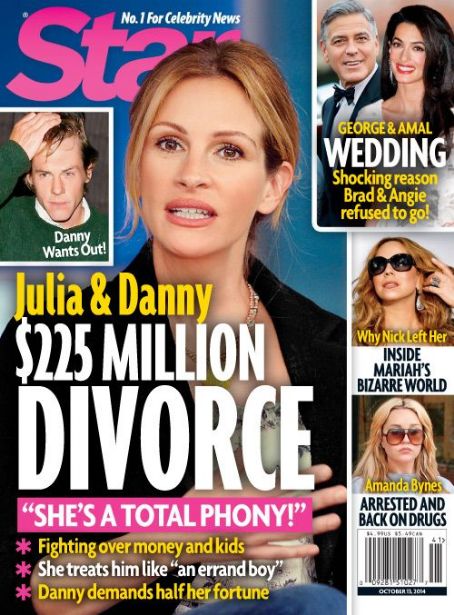 Julia Roberts, Star Magazine 13 October 2014 Cover Photo - United States