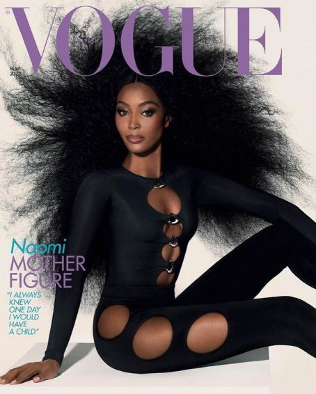 Naomi Campbell - Vogue Magazine Cover [United Kingdom] (March 2022)