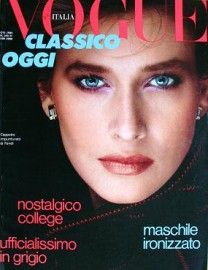 Rosemary McGrotha, Vogue Magazine October 1982 Cover Photo - Italy