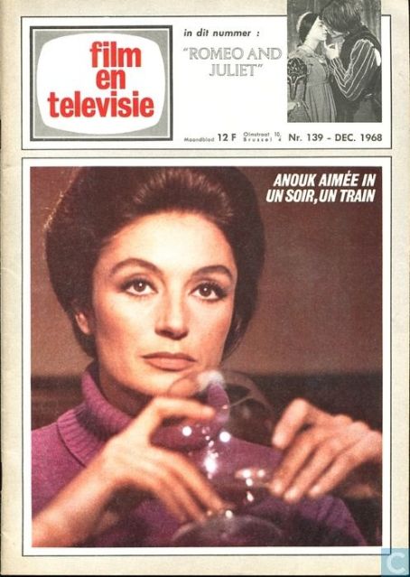 Anouk Aimée - Film en televisie Magazine Cover [Belgium] (December 1968)