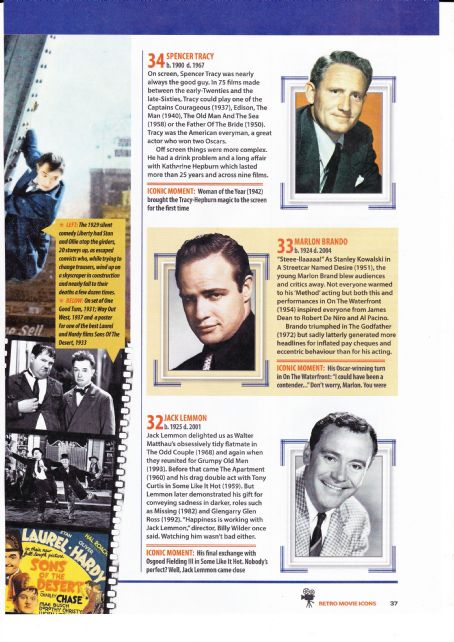 Stan Laurel - 100 Greatest Movie Icons Magazine Pictorial [United Kingdom] (29 September 2019)