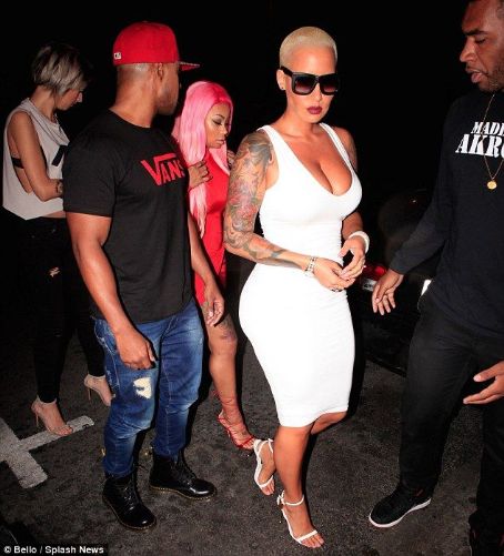 Blac Chyna, Amber Rose, and James Harden at 1 Oak Nightclub in West Hollywood - September 15, 2015