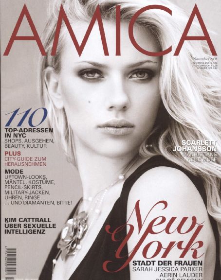 Scarlett Johansson, Amica Magazine November 2006 Cover Photo - Germany