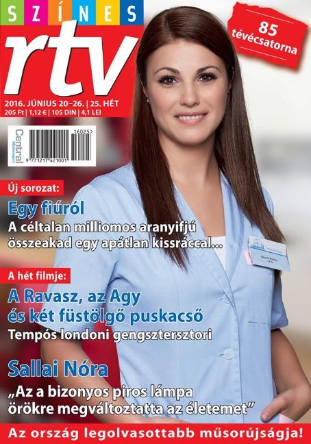 Nóra Sallai, Szines Rtv Magazine 20 June 2016 Cover Photo - Hungary