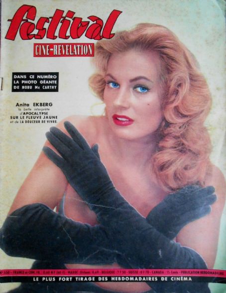 Anita Ekberg - Festival Magazine Cover [France] (12 January 1960)