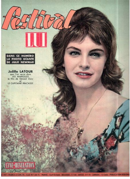 Joëlle Latour, Festival Magazine 06 December 1960 Cover Photo - France