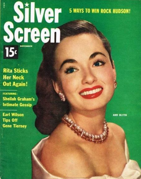 Ann Blyth, Silver Screen Magazine November 1953 Cover Photo - United States