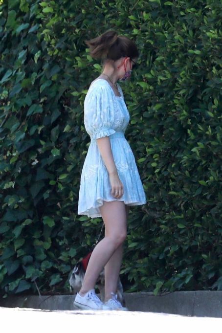 Kate Mara – Looks cute in white summer dress in Los Feliz