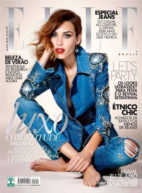 Alexa Chung, Elle Magazine December 2014 Cover Photo - Brazil