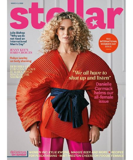 Danielle Cormack, Stellar Magazine 03 March 2019 Cover Photo - Australia