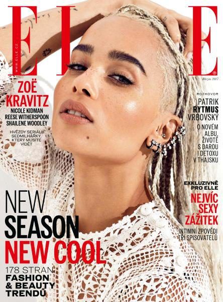 Zoë Kravitz, Elle Magazine March 2017 Cover Photo - Czech Republic