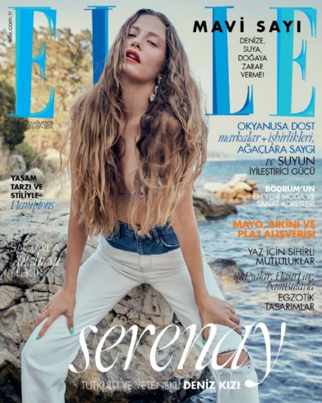 Serenay Sarikaya - Elle Magazine Cover [Turkey] (August 2021)