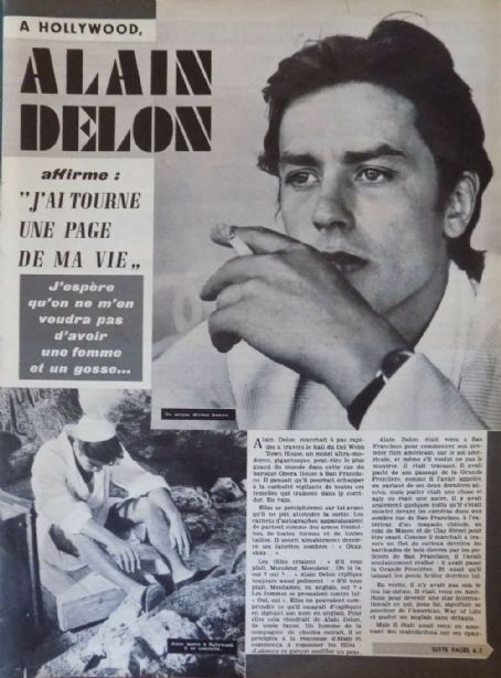 Alain Delon - Cine Tele Revue Magazine Pictorial [France] (12 November ...