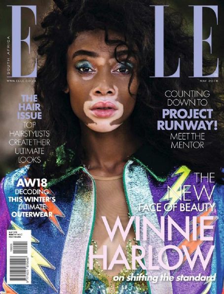 Winnie Harlow, Elle Magazine May 2018 Cover Photo - South Africa
