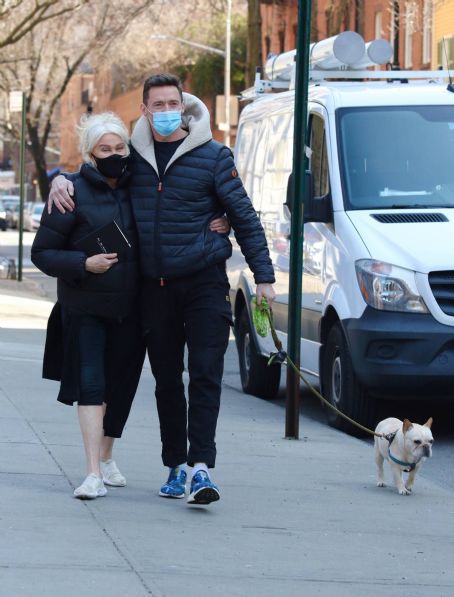 Deborra-Lee Furness – With Hugh Jackman seen walking their dog Dali in Manhattan