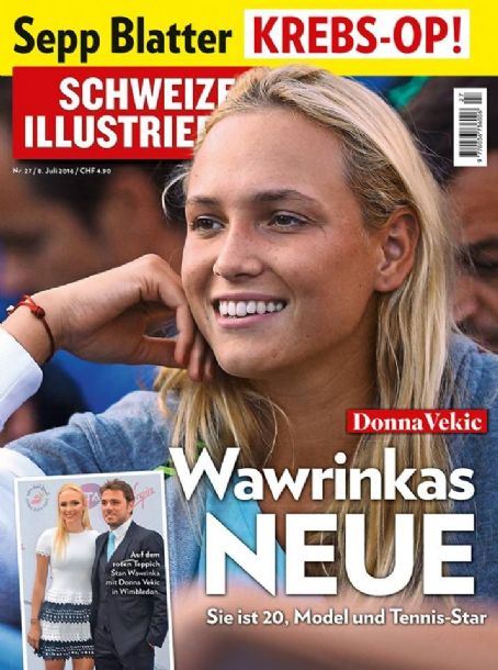 Donna Vekic - Schweizer Illustrierte Magazine Cover [Switzerland] (8 July 2016)