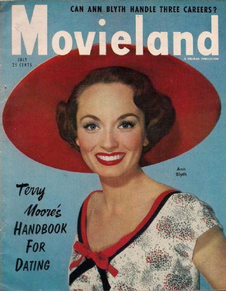 Ann Blyth, Movieland Magazine July 1954 Cover Photo - United States