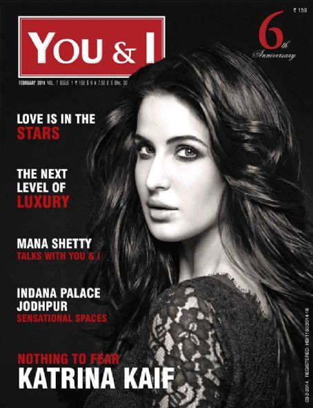 Katrina Kaif, You&I Magazine February 2014 Cover Photo - India